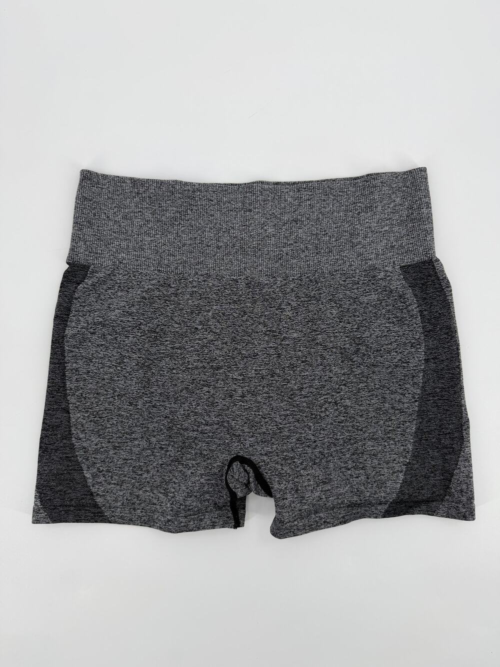 Victoria's Secret PINK Seamless Shorts Womens L Gray Black High Rise 2 Piece Lot
